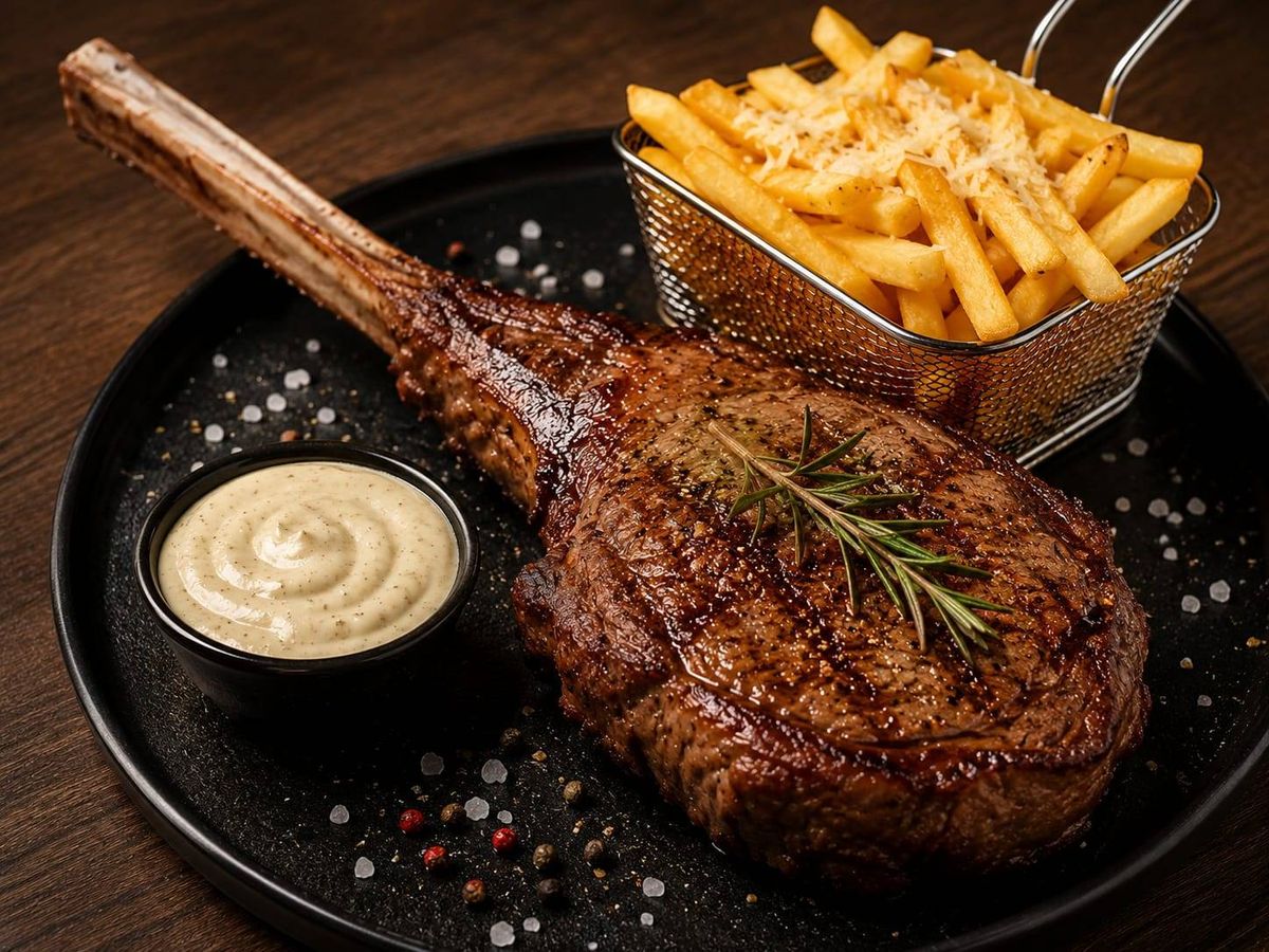 Antricot de vitel la gratar tomahawk